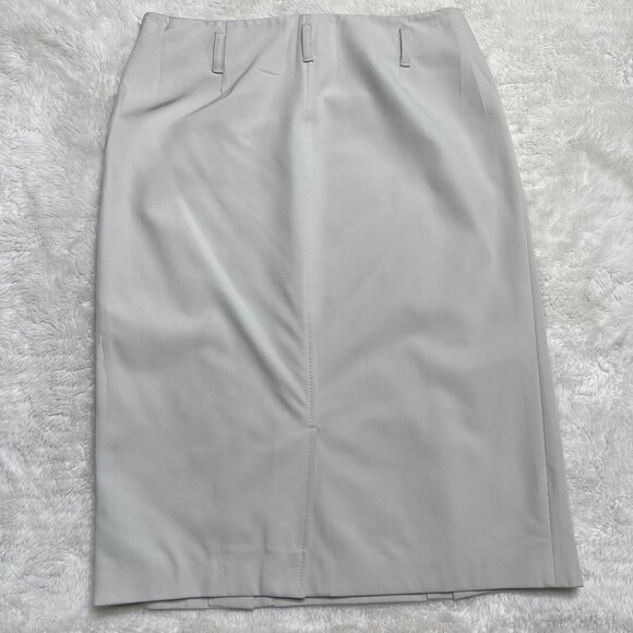 Prada Women's White Pencil High Waist Skirt Size 40 IT / US 4 - Picture 3 of 9